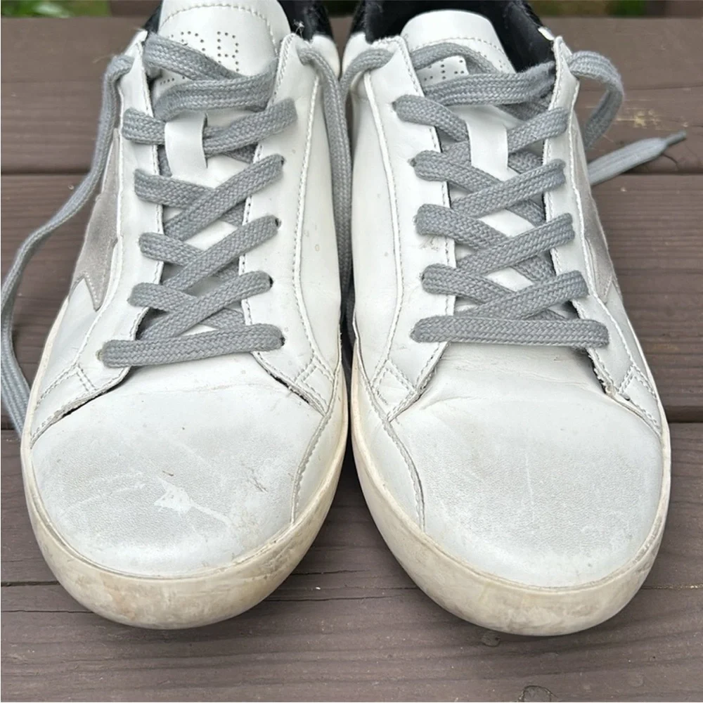 GG Star Sneakers Distressed Black and White 41-42
